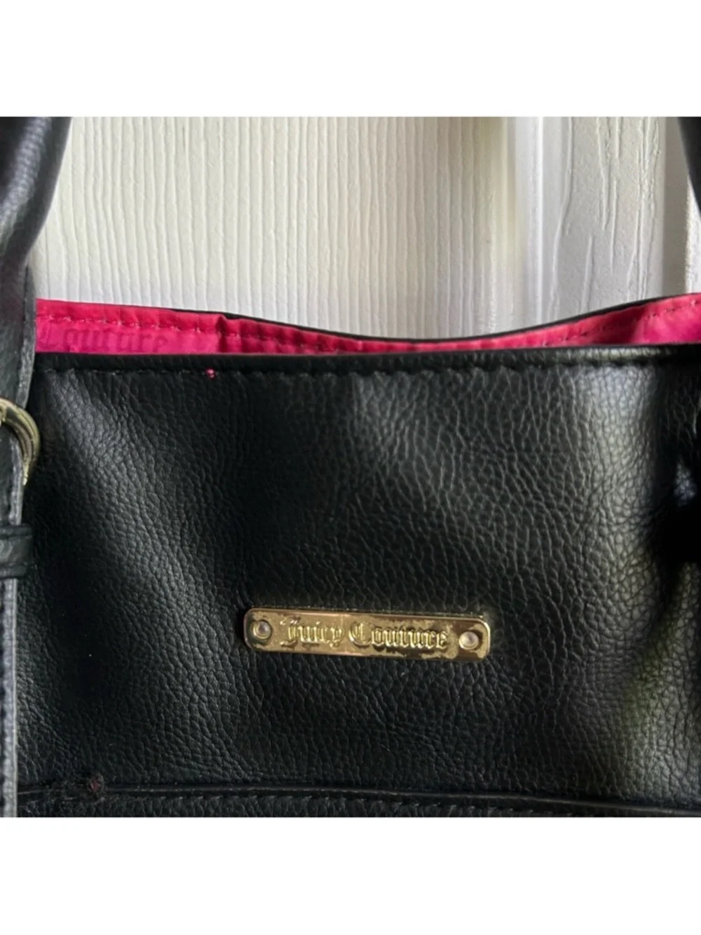 Juicy Couture y2k black & pink panel tote bag - Picture 3 of 8
